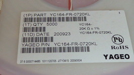 NEW 200PCS YAGEO YC164-FR-0720KL Tape &amp; Reel RESISTOR Network/Array 20k ... - $15.00