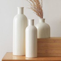 White Ceramic Vase, Decorative Vase, Ceramic Vase, Vases For, White Ceramic Vase - £35.51 GBP