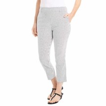 Hilary Radley Women&#39;s Pull-on Capri Stretch Pants  XXL, Off-White &amp; Gray... - $28.99