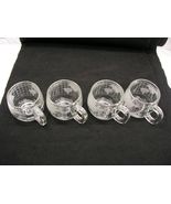 Nestle Clear World Map Globe Etched Glass Coffee Tea Cup Mug Vintage 197... - $19.72 CAD