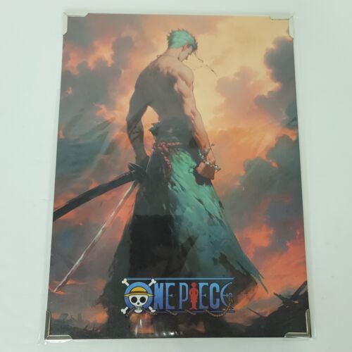 Zoro #004 One Piece Double-sided Art Board Size A4 8" x 11" Waifu Card