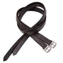 60&quot; Extra Long Adult  English Saddle Stirrup leathers in Black for Stirrups - £15.63 GBP