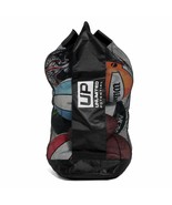 UP Mesh Black Equipment Bag Adjustable, Sliding Drawstring Cord Closure - £16.81 GBP