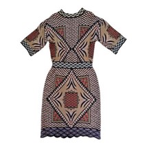 M MISSONI Intarsia Knit Dress Diamond Pattern Women&#39;s IT 42/ US 6 - £270.53 GBP