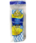 O Cedar Easy Squeeze Sponge mop Refill Microfiber Wave heads NOS - $40.68 CAD