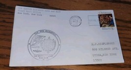 USS George Bancroft Postmark Portsmouth NH Envelope 1972 8 Cent Christma... - $4.99