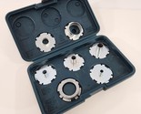 Bosch Template Guide Set with Threaded Adapter Includes 7 Pieces in Case - £30.24 GBP