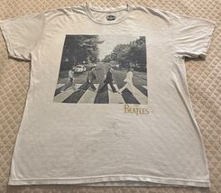 The Beatles Abbey Road Band Beige T-Shirt Size S/M - $7.98