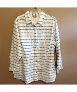 Duluth Trading Co Hemp Organic Cotton All Over Fish Pattern 1X Men’s Shirt - $39.67 CAD
