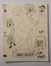 Bob&#39;s Burgers “Nude Beach” Original Script  Signed by artist Frank Forte - £184.88 GBP