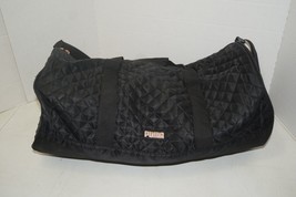 Puma Women’s Lux Tubular Duffel Bag Quilted Black/Pink - $34.64
