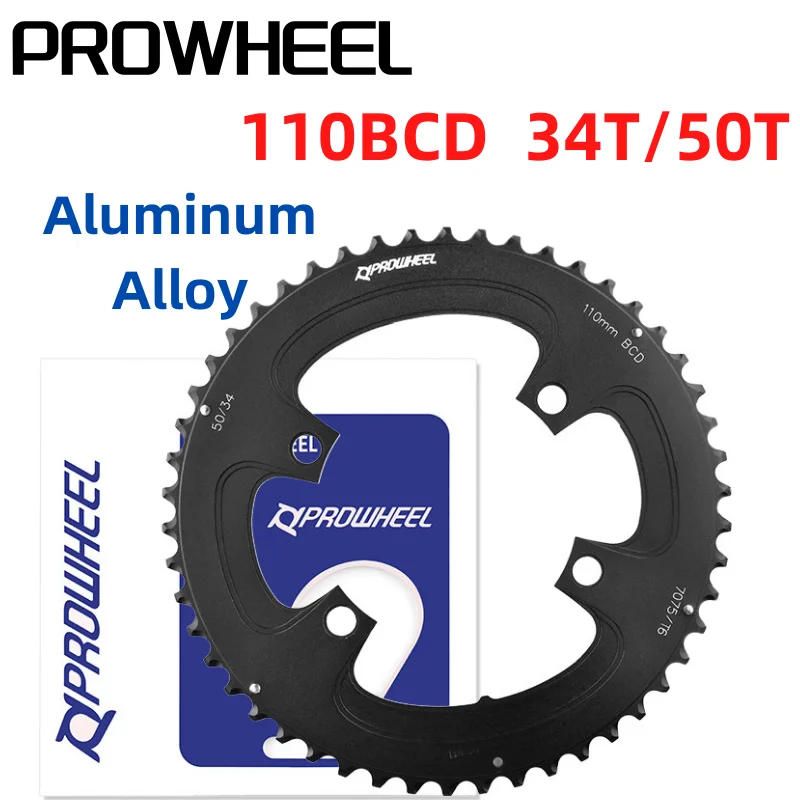 PROWHEEL 110BCD 4/5 Claws Road Bike Chainring 34T/50T Compatible with forShimano - £151.21 GBP