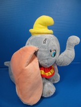 Disney Dumbo Plush Yellow Hat Stuffed Animal Toy 12” Embroidered Disney - $14.03