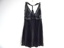 Adore Me Women&#39;s Soft Cozy Sleepwear Slip 07310 Black Size Large - $9.49