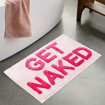 Pink Get Naked Tufted Bathroom Rug - $59.99