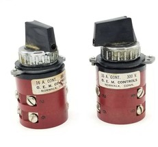 LOT OF 2 OEM CONTROLS VN102T656 SELECTOR SWITCHES 16A, 300V - £63.94 GBP