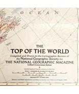 1949 Top Of The World Map Polar Region National Geographic 28 x 29&quot; E89E - $1,310.32 MXN