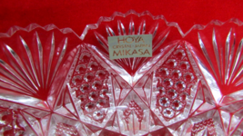 (2) Mikasa Hoya Crystal Bowl Clear Sawtooth Scalloped Rim 5&quot; Round - $44.55