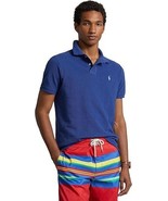 Polo Ralph Lauren Men&#39;s Classic-Fit Mesh Polo Shirt - Beach Royal Blue-S... - $1,164.34 MXN