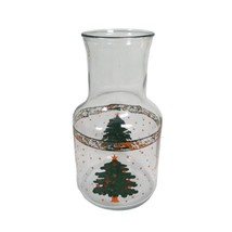 VINTAGE KIG Indonesia 56 oz. Glass Carafe Pitcher Jug Christmas Tree Ornaments  - $22.88