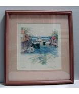 Kathleen Chaney Fritz The Michigan Collection Original Print “Leland River&quot; - £35.97 GBP