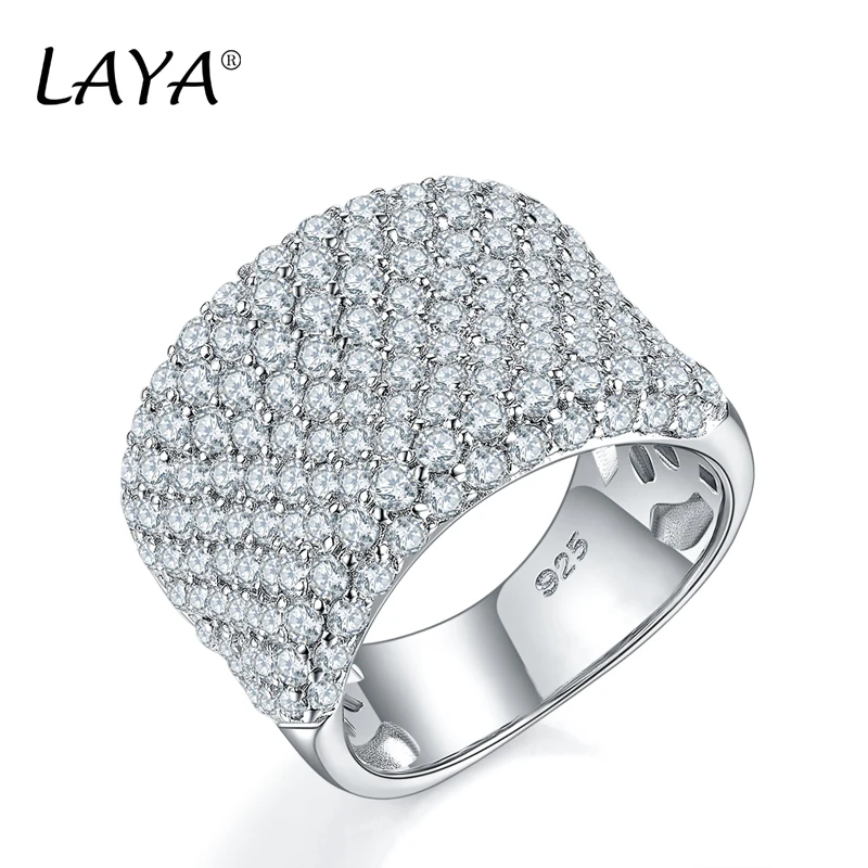 925 Sterling Silver Fashion High Quality Zircon Vintage Trendy Ring Gift Luxury  - £54.06 GBP