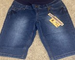 Maternity Jean Shorts Full Coverage Belly Panel Size Large - $14.99