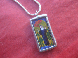 Saint Hildegard Of Bingen—Catholic Art And Jewelry—Holy Medal Charm Pendant - £15.53 GBP+