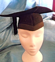 punk/cosplay/festi/stagewear/costume. black mortar board. 22&quot;/156cm with... - $25.26