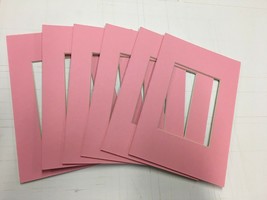 Picture Frame Mat 5x7 for 4x6  photo Rose Bud Pink SET OF 6 - £5.55 GBP
