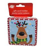 Christmas Gift Card Tin Holder4x4 In. Christmas House/Winter/Seasonal/ - $12.75