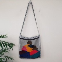 NWT Linda de Morrer | Abstract Woven Crossbody Bag from Mexico - £18.40 GBP