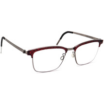 Lindberg Eyeglasses No 070/E2DC 9839 Col.10 T407 Ruby/Gunmetal Frame 52[]18 135 - £479.60 GBP