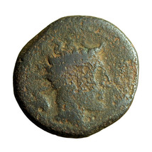 Ancient Greek Coin Gela Sicily AE16mm Bull / River God Gelas 03922 - $19.79