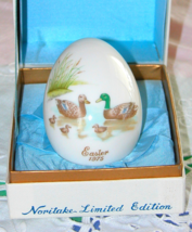 1975 Noritake Bone China Easter Egg,Mallard Ducks,Ducklings, 5th Limited Edition - $14.00