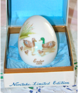 1975 Noritake Bone China Easter Egg,Mallard Ducks,Ducklings, 5th Limited... - £11.01 GBP