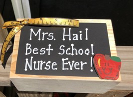 Teacher Gifts     2740DC-Mrs.Hail Best Nurse Ever! - £4.60 GBP