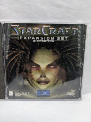 Starcraft Brood War Expansion Set PC Video Game Disc Only Blizzard Entertainment - £12.85 GBP
