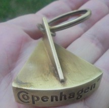  SNUFF LID OPENER BRUSHED BRASS FINISH FOR KEY CHAIN C234 - $18.89