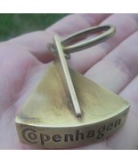  SNUFF LID OPENER BRUSHED BRASS FINISH FOR KEY CHAIN C234 - £14.85 GBP