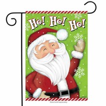 Ho Ho Ho Santa Briarwood Lane Christmas Garden Flag 12.5&quot; x 18&quot;, Model G... - £7.07 GBP