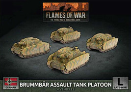 Battlefront GBX164 Brummbar Assault Tank Platoon Gaming Miniatures - $85.99