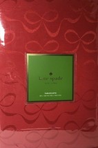 Kate Spade All Wrapped Up" 5pc Tablecloth 60x120" 4 Dinner Nap Cranberry Red Nip - $84.14