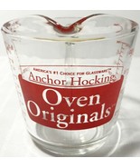 Oven Originals GLASS MEASURING CUP 4 cup 32oz quart liter mL bowl Anchor... - $643.72 MXN