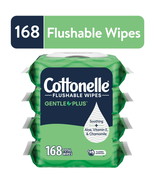 Cottonelle Gentle Plus Flushable Wet Wipes, 4 Flip-Top Packs  - €17,46 EUR