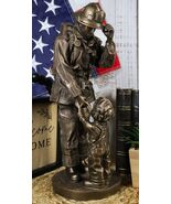 Civil Servant Fire Fighter Large Child Shaking Hands and Thanking Firema... - €68,69 EUR