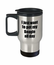 Beagle Travel Mug Dog Lover Mom Dad Funny Gift Idea For Car Novelty Coffee Tea 1 - £17.88 GBP