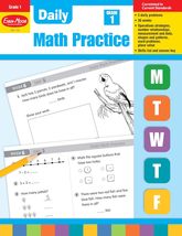 Evan-Moor Daily Math Practice, Grade 1, Homeschool &amp; Classroom Workbook,... - $17.63