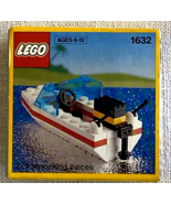 LEGO Classic Town Harbor MOTOR BOAT 1632 Building Set Vintage 1990 NEW S... - $1,100.11 MXN