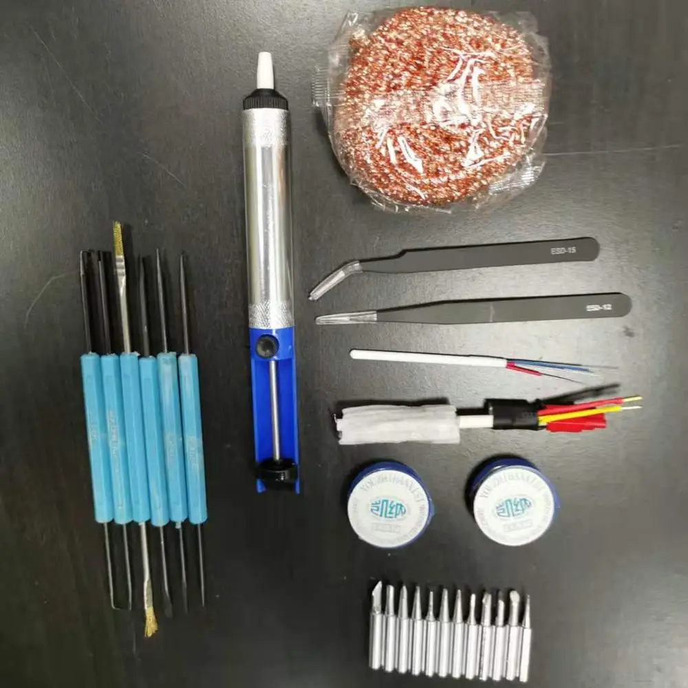 12PCS 900M-T series soldering  tips solder wires anti-static welding tools - $3,018.56 MXN